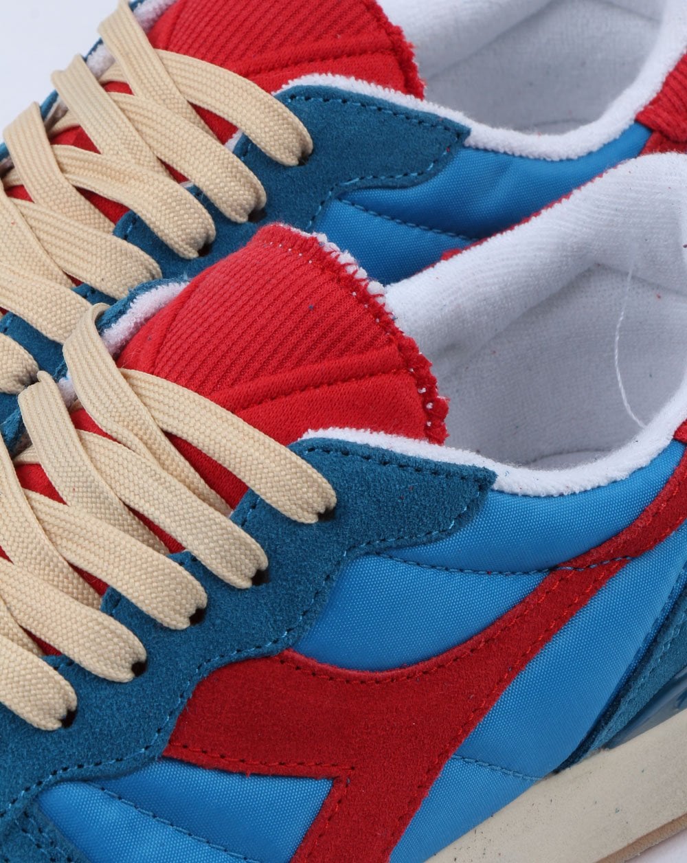 Diadora Camaro Vintage Sneakers Blau Perlmutt-Rot