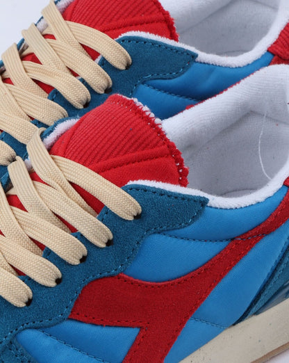 Diadora Camaro Vintage Sneakers Blau Perlmutt-Rot