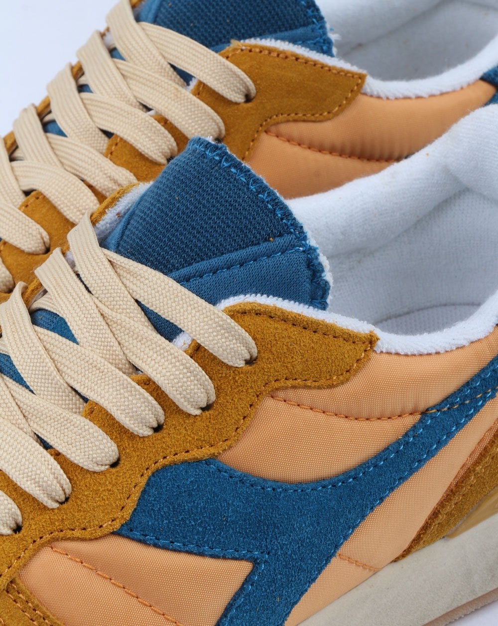 Diadora Camaro Vintage Sneakers Senfgelb-Blau