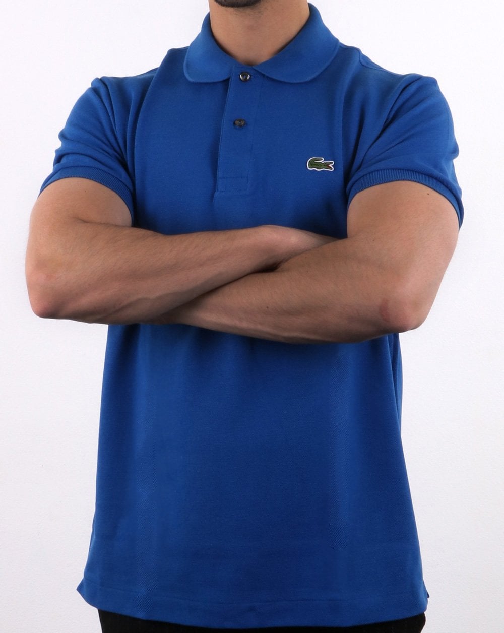 Lacoste Classic Two Button Pique Polo Shirt Blue