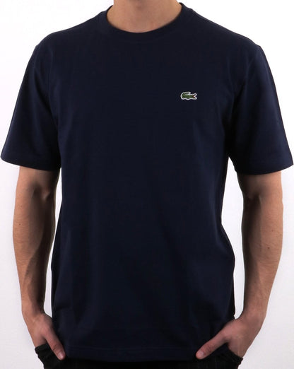 Lacoste Piqué-T-Shirt Marineblau