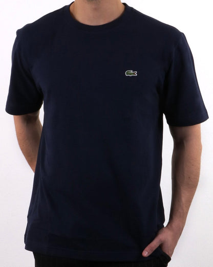Lacoste Piqué-T-Shirt Marineblau