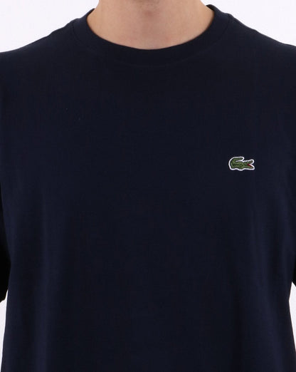 Lacoste Piqué-T-Shirt Marineblau