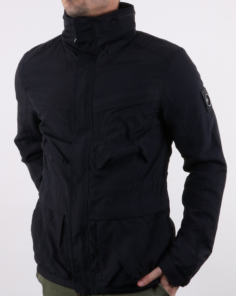 Marshall Artist Garment Dyed Feldjacke Marineblau
