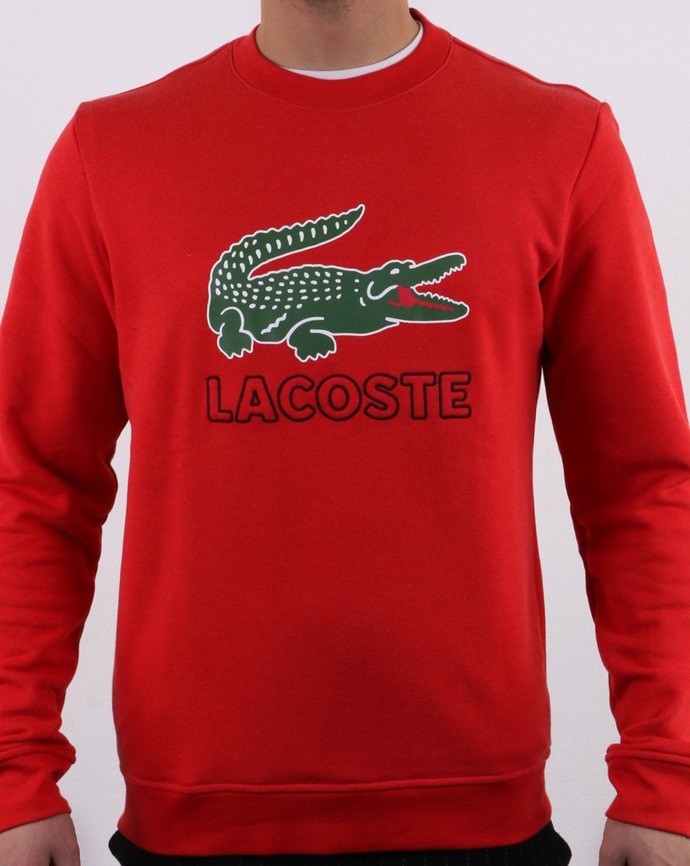 Lacoste Logo Sweatshirt Rot