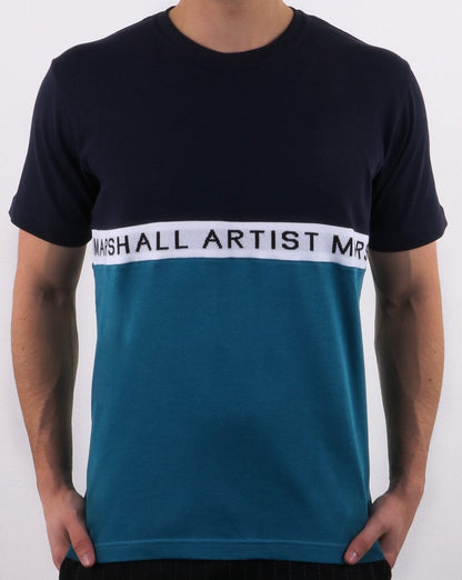 Marshall Artist Maglia Kurzarm-T-Shirt Marineblau/Blau