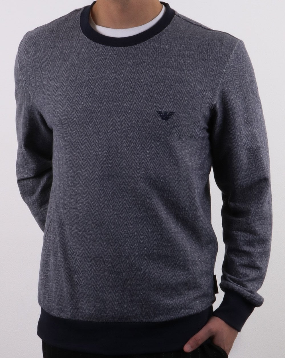 Emporio Armani Sweatshirt Blau und Grau