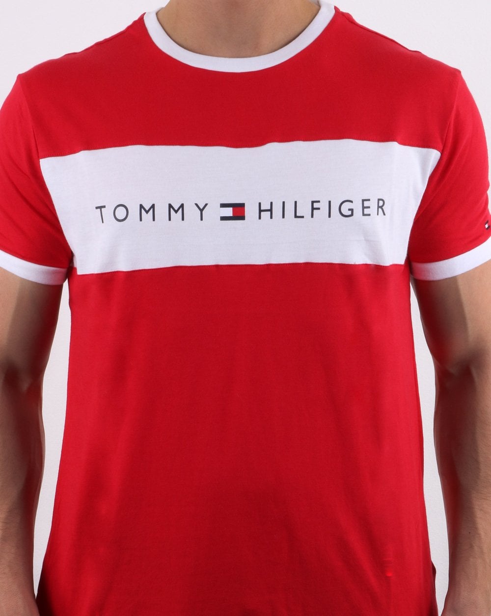 Tommy Hilfiger Logo Flag T-shirt Red
