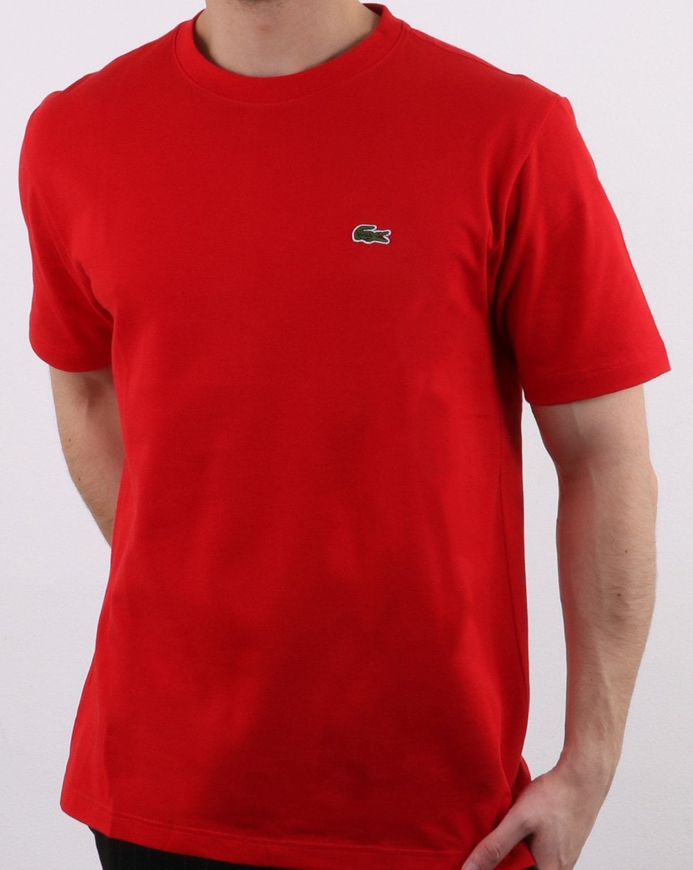 Lacoste Piqué-T-Shirt Rot