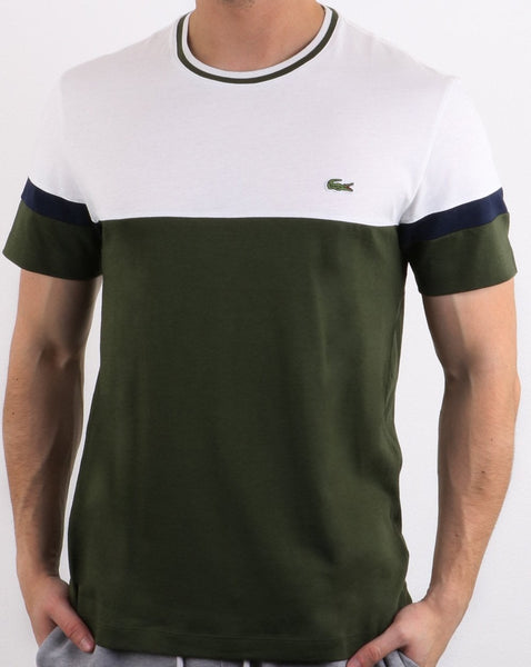 Lacoste Logo T-shirt White & Olive