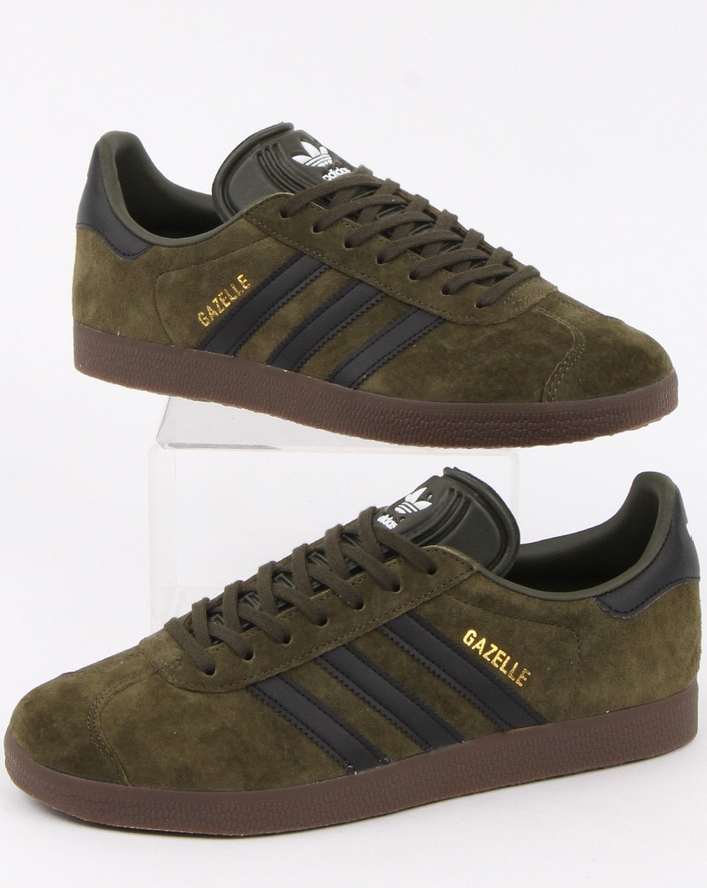Adidas Gazelle Sneakers Nachtoliv/Schwarz/Gummi