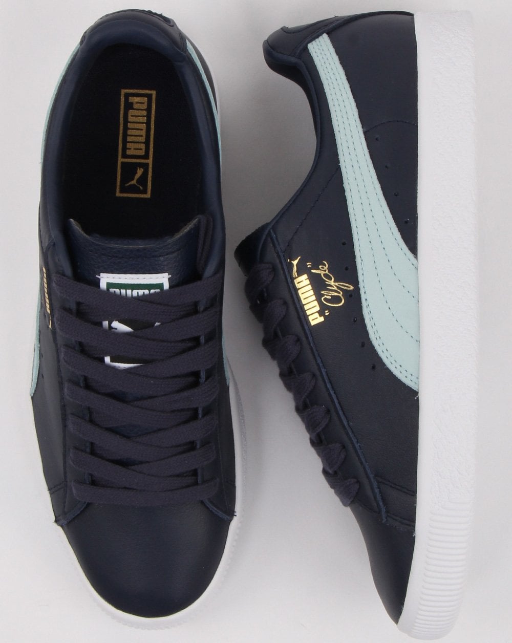 Puma Clyde Core Sneaker Marineblau/Blau