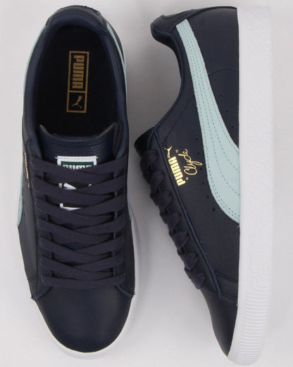 Puma Clyde Core Sneaker Marineblau/Blau