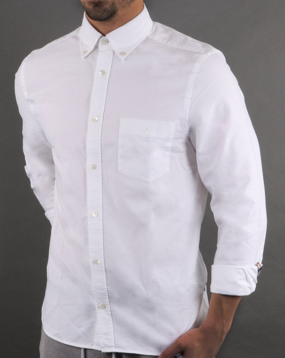 Aquascutum Bevan Oxford Hemd Weiß
