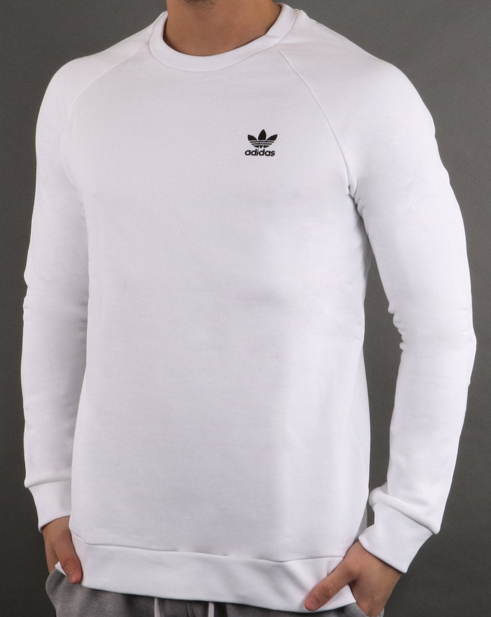 Adidas Originals Essential Crew Sweatshirt Weiß