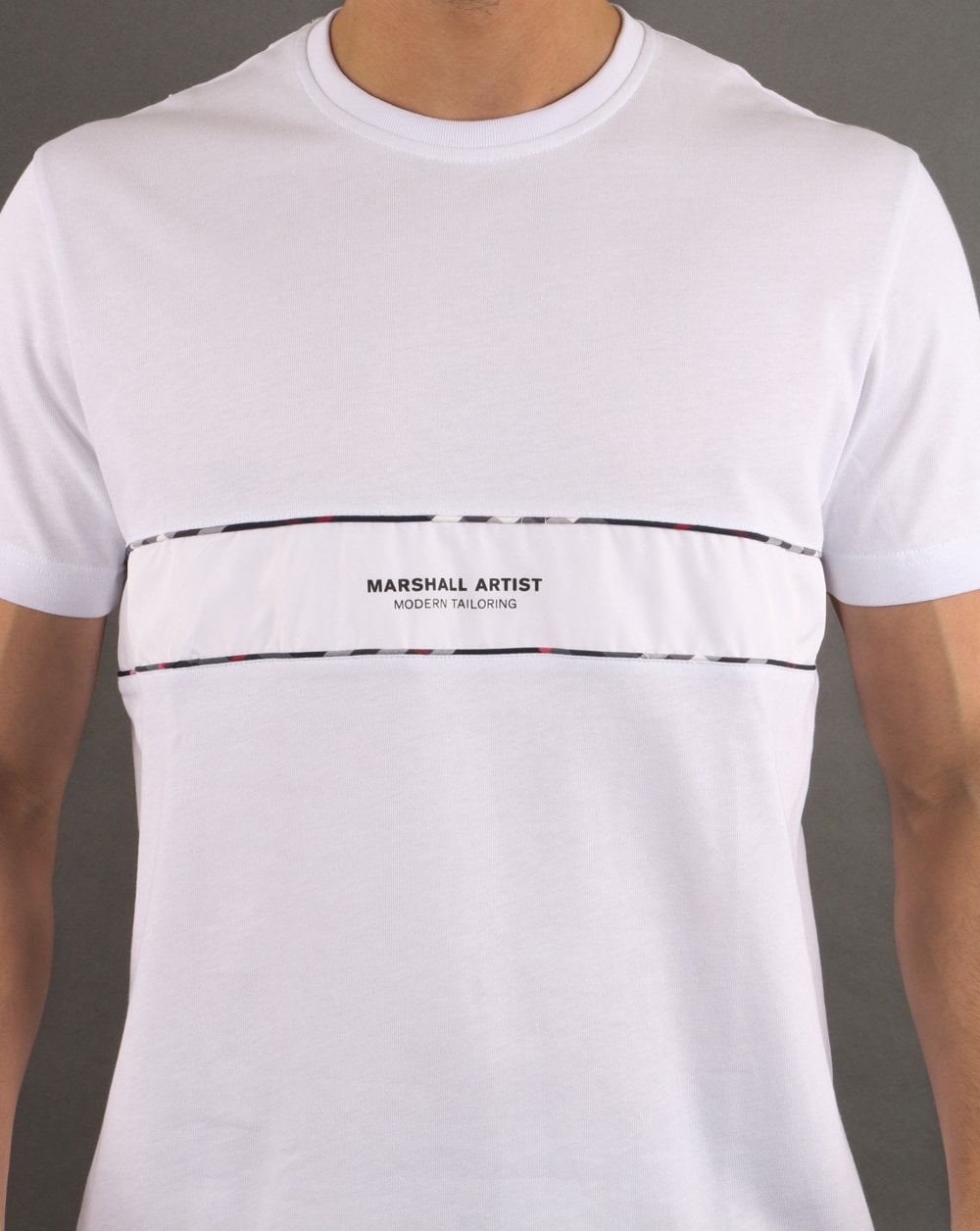Marshall Artist Casa Check T-shirt White