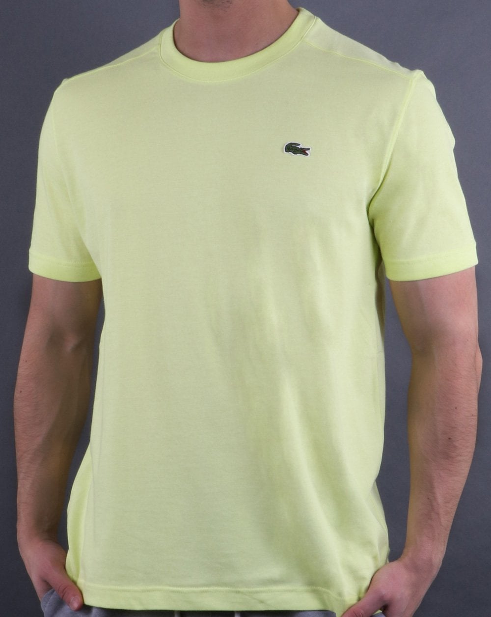Lacoste Rundhals-T-Shirt Gelb