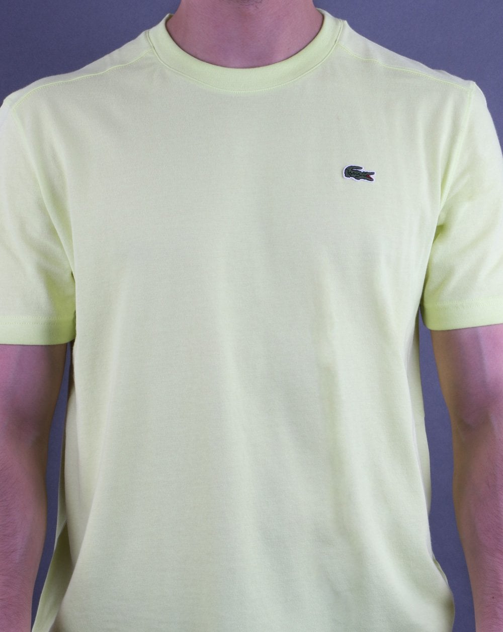 Lacoste Rundhals-T-Shirt Gelb