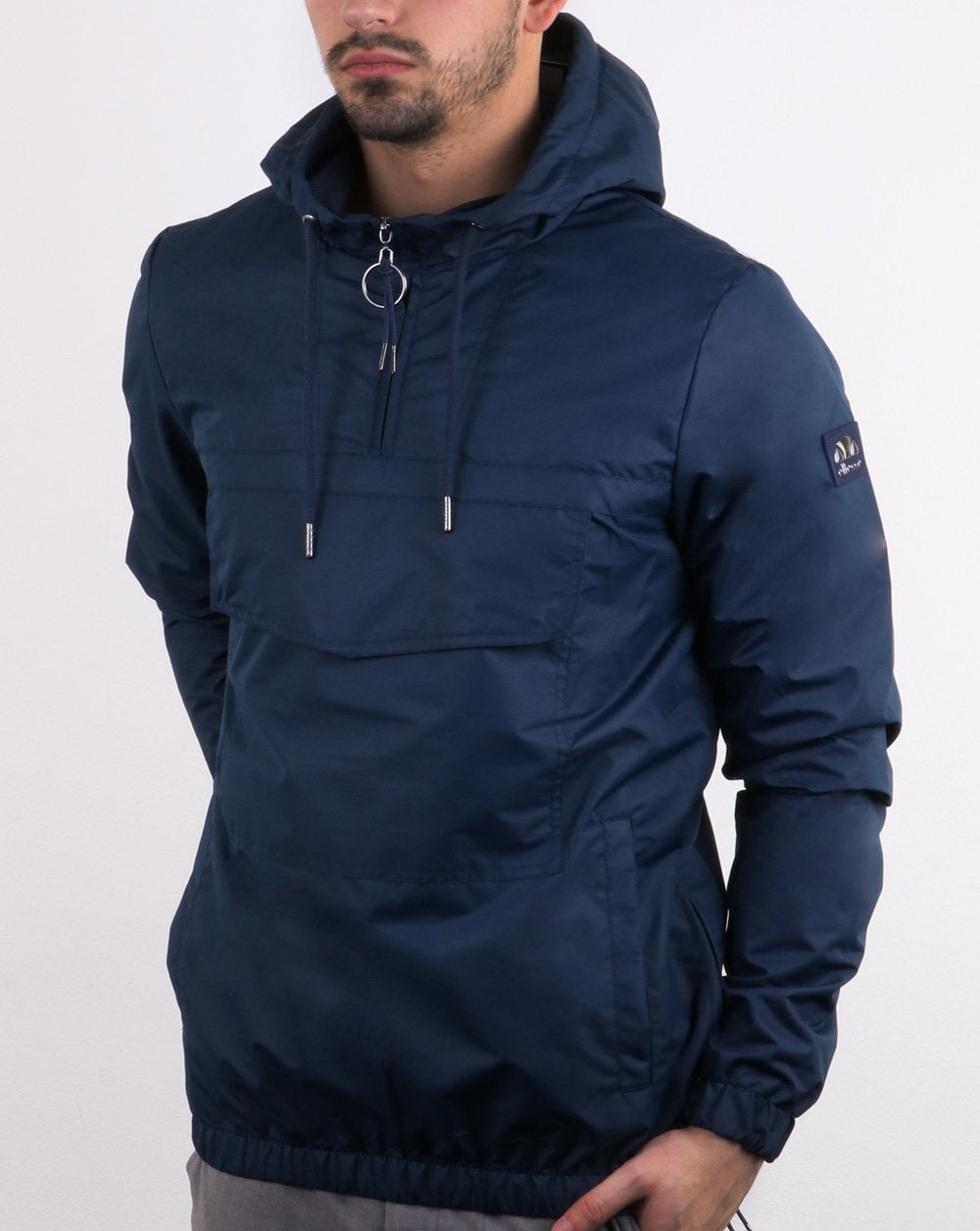 Ellesse – Italia – Qtr – Beuteljacke mit Reißverschluss in Marineblau