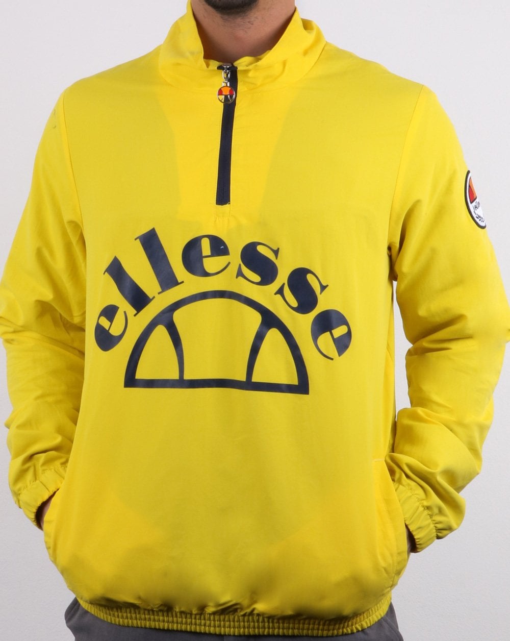 Ellesse Junior Qtr Zip Jacke Gelb