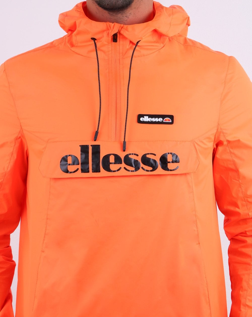 Ellesse Quarter Zip Jacket Brilliant Orange