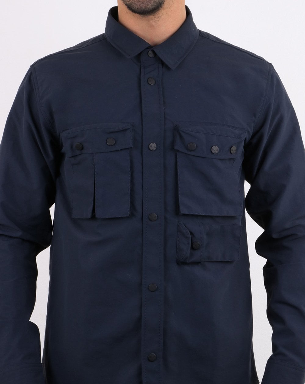 Marshall Artist Wander-Overshirt, Marineblau