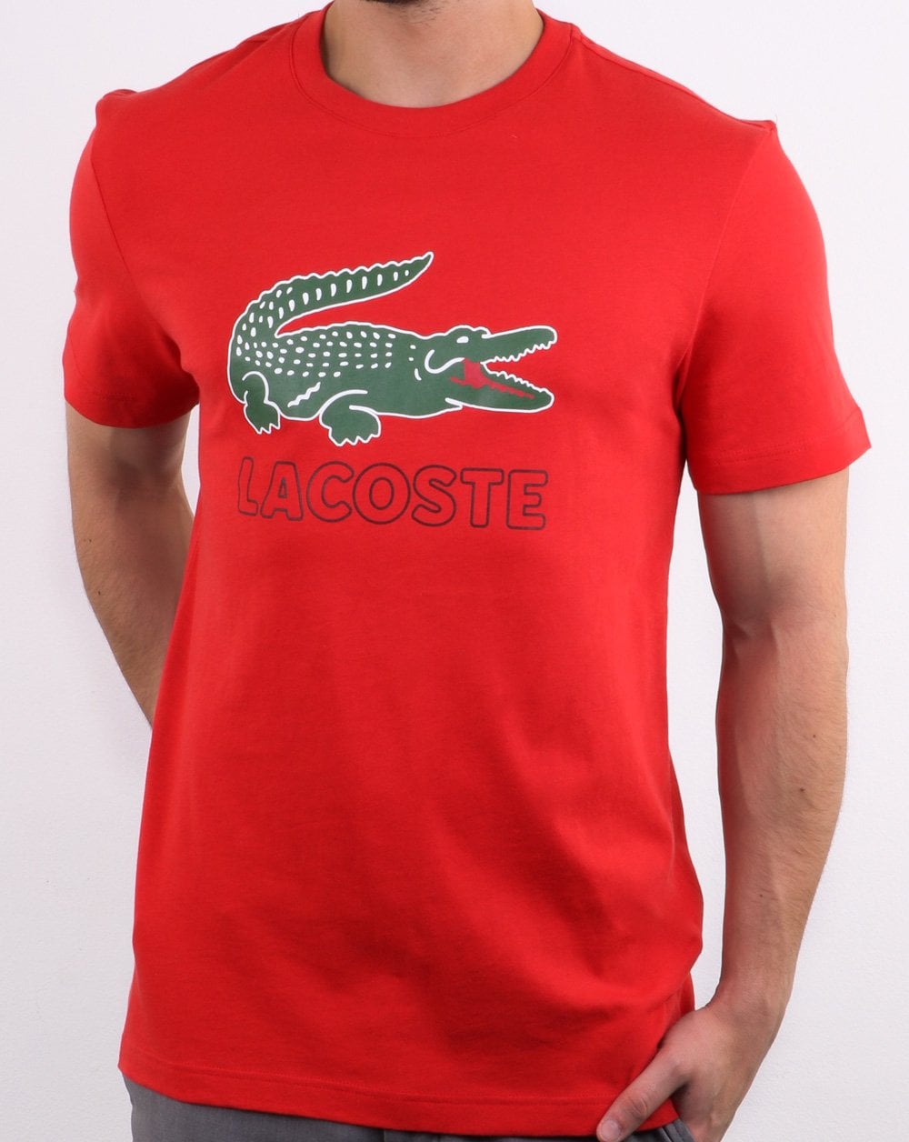 Lacoste Logo T-Shirt Rot