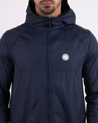 Pretty Green – Leichte Kapuzenjacke mit Reißverschluss, Marineblau