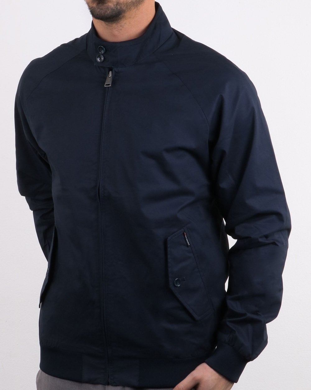 Ben Sherman Harrington-Jacke Marineblau