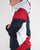 Pretty Green Zip Through Hooded Contrast Jacket Red/navy