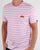 Ellesse Stripe T Shirt Light Pink