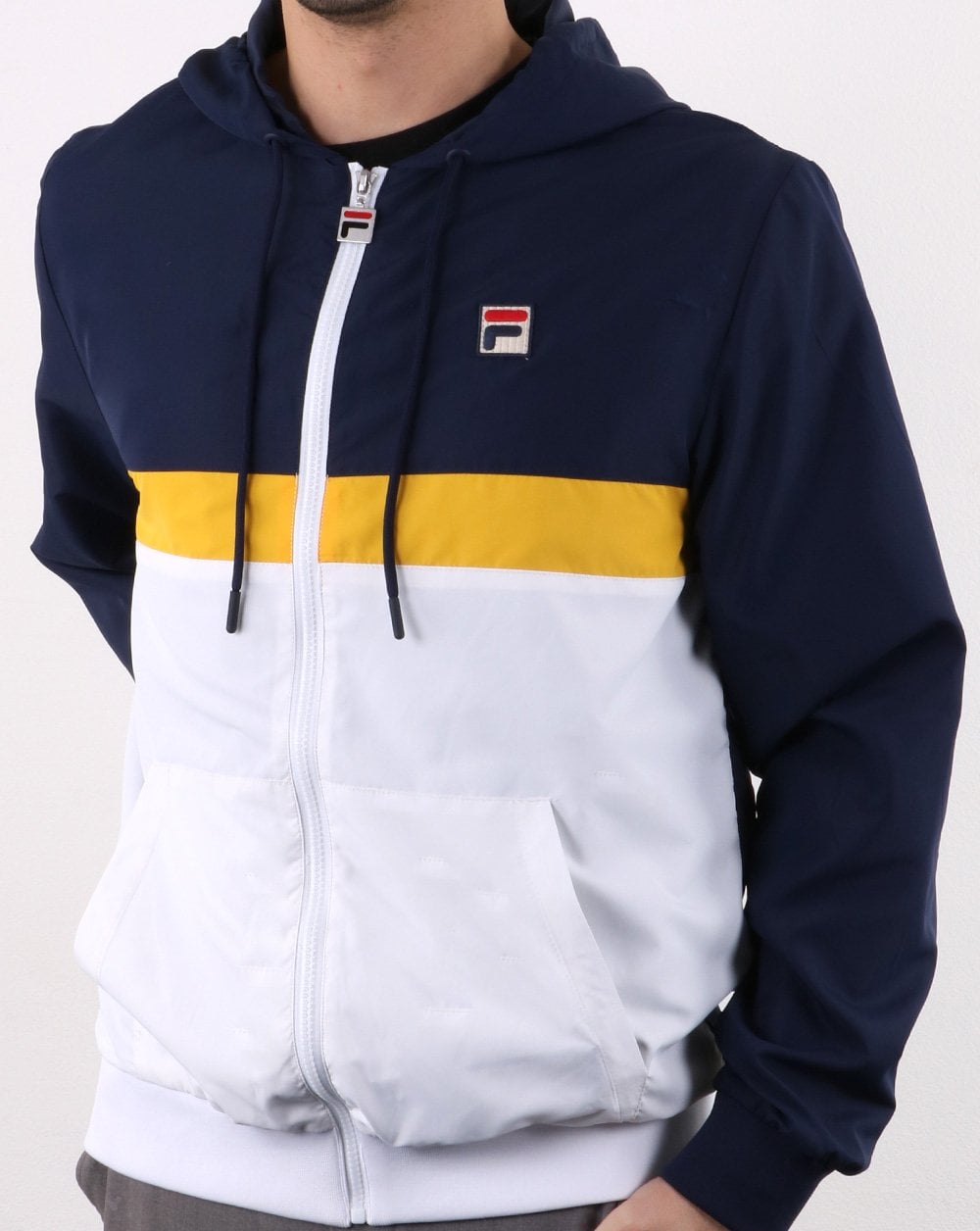 Fila Vintage Ambrose Jacke Marineblau/Weiß/Gold