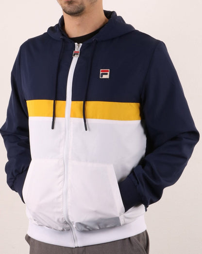 Fila Vintage Ambrose Jacke Marineblau/Weiß/Gold