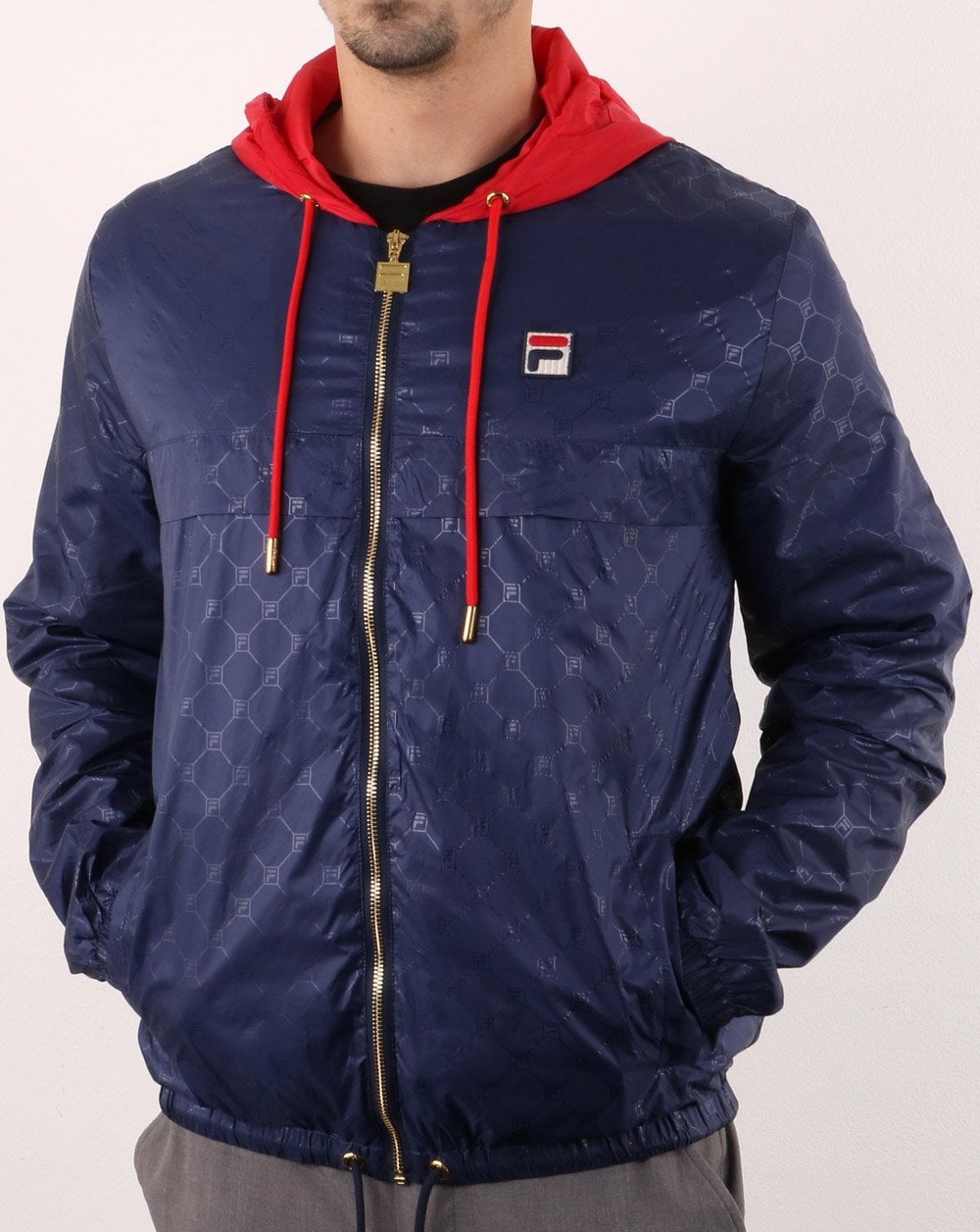 Fila Vintage Copper Jacke Marineblau/Rot