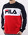 Fila Logo Vintage Brock Sweatshirt Navy Red white