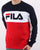 Fila Logo Vintage Brock Sweatshirt Navy Red white