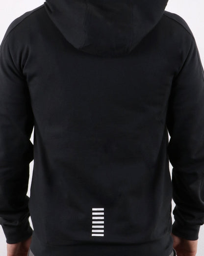 Emporio Armani – EA7 – Core-Logo-Kapuzensweatshirt in Marineblau