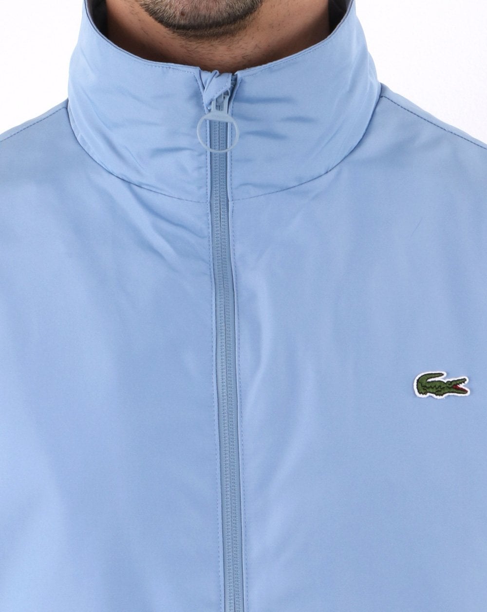 Lacoste Jacke mit verdeckter Kapuze, Himmelblau