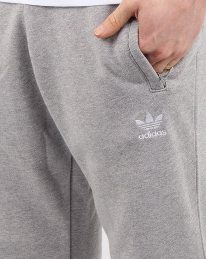 Adidas Originals – Jogginghose mit Trefoil-Muster in Grau meliert
