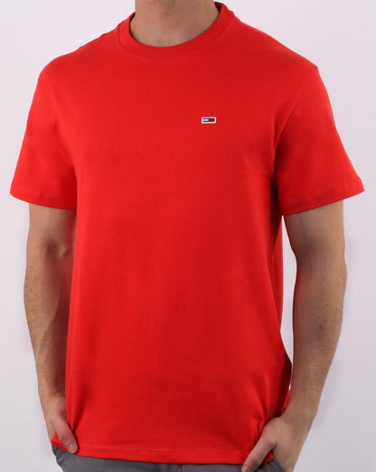 Tommy Hilfiger Klassisches T-Shirt Rot