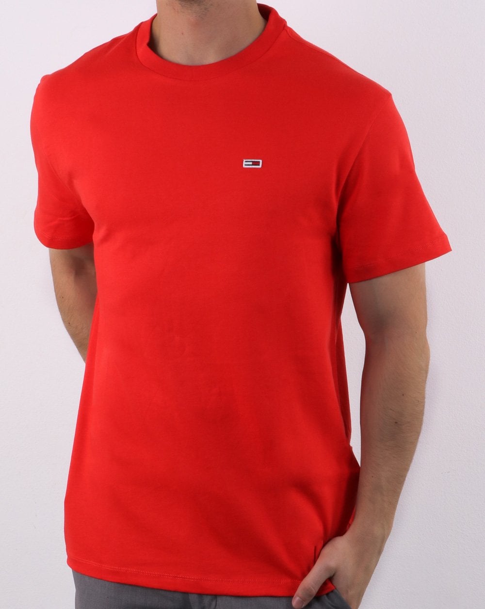 Tommy Hilfiger Klassisches T-Shirt Rot