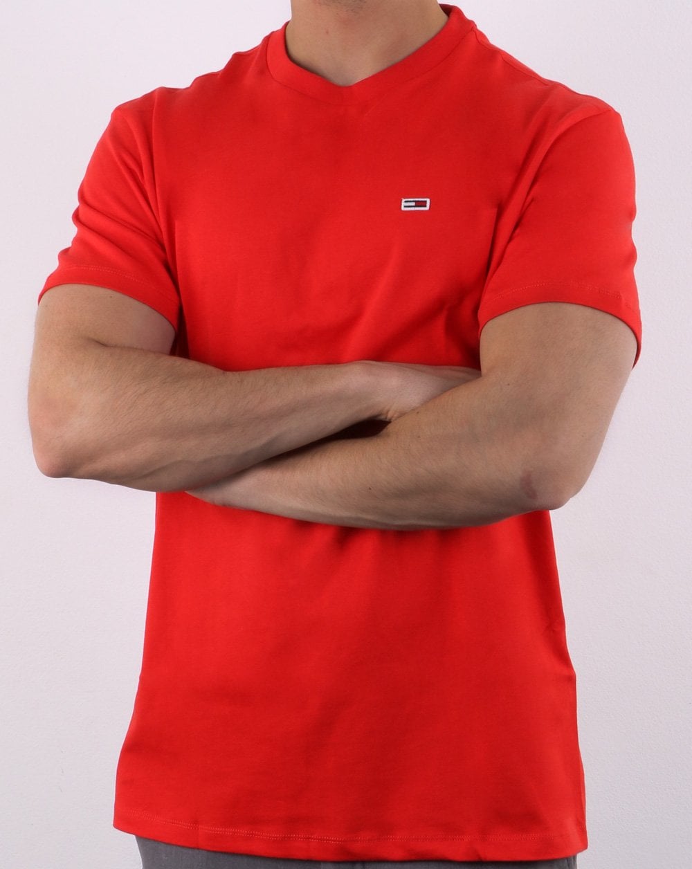 Tommy Hilfiger Klassisches T-Shirt Rot