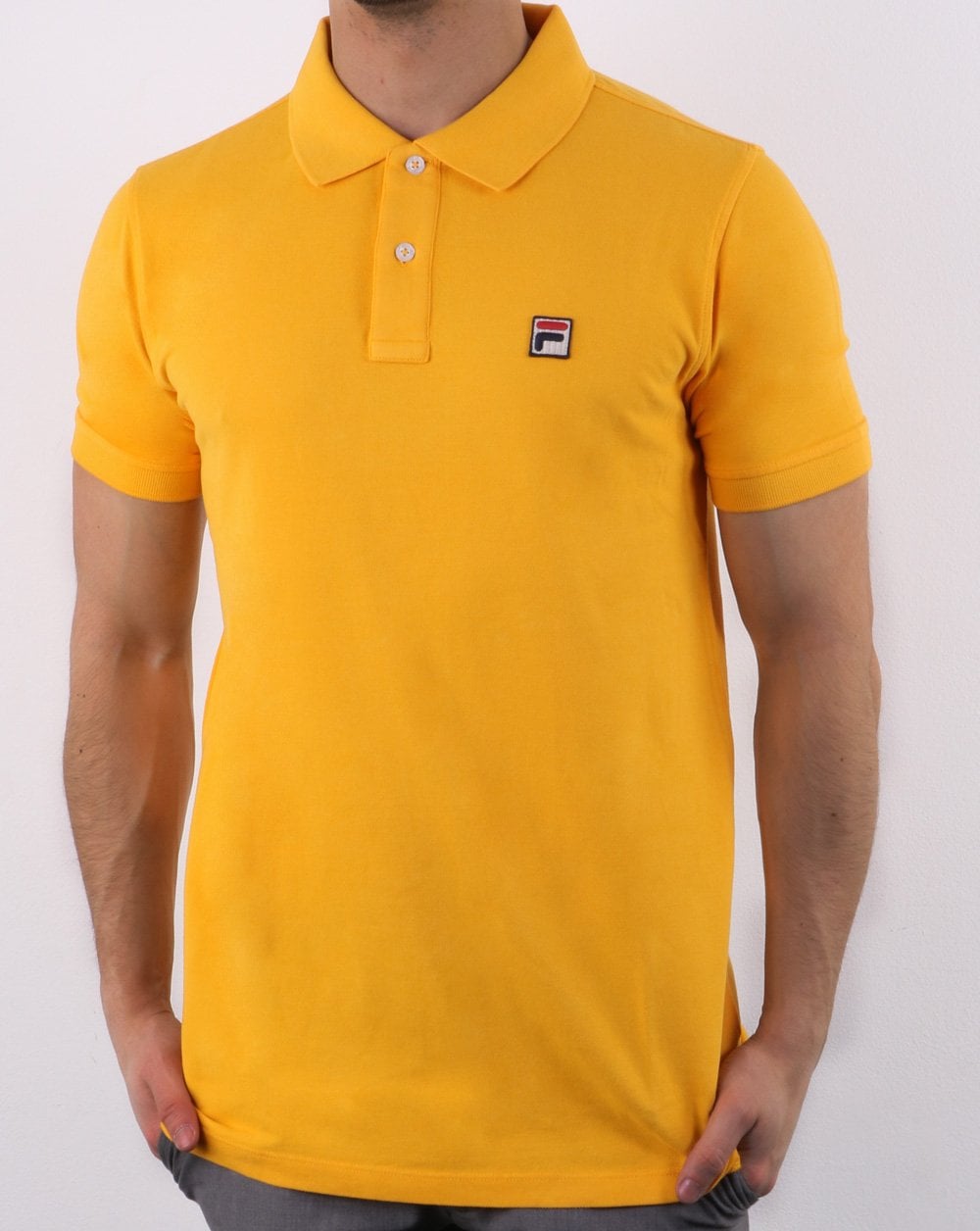 Fila Vintage Dante Poloshirt Gelbgold