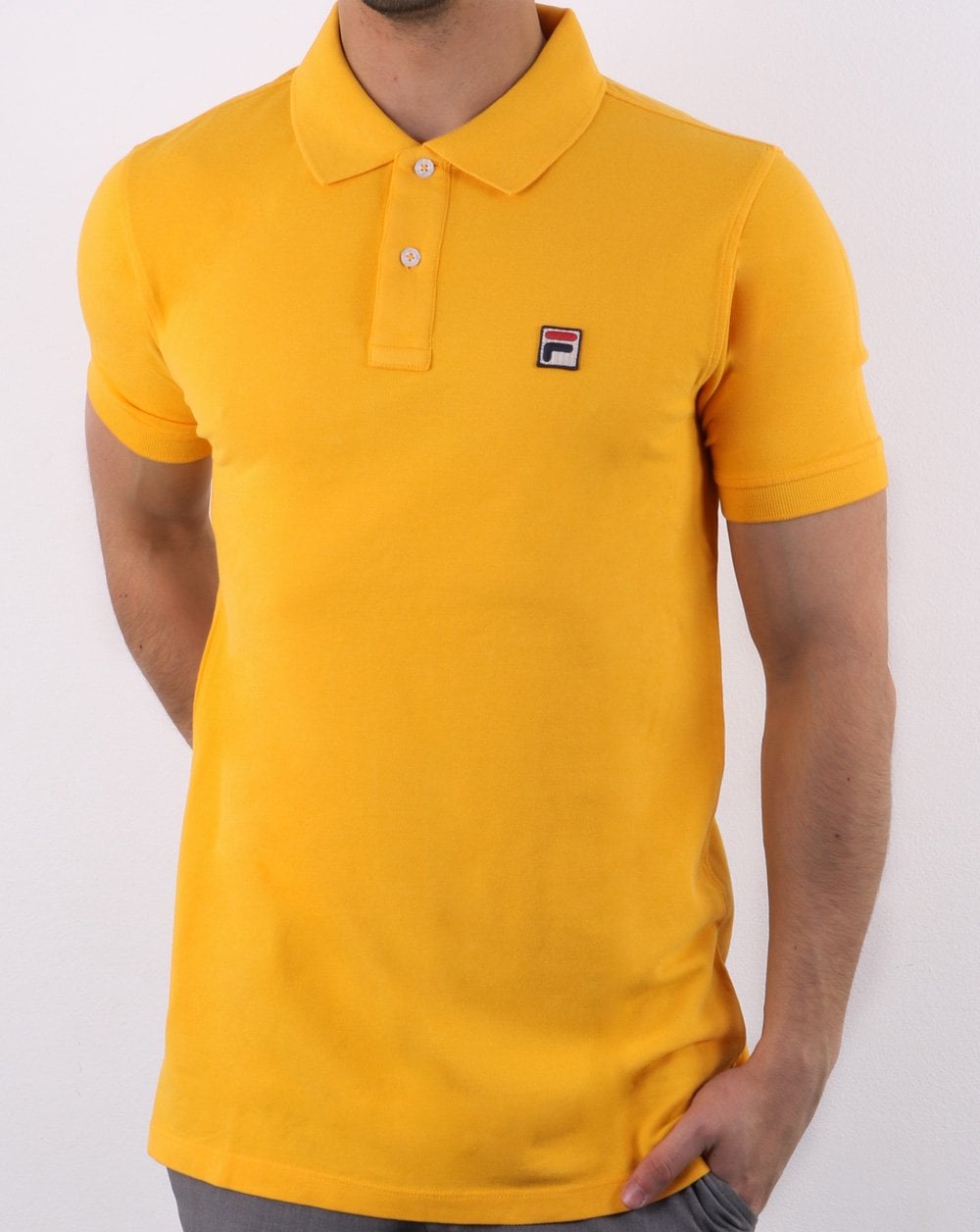 Fila Vintage Dante Poloshirt Gelbgold
