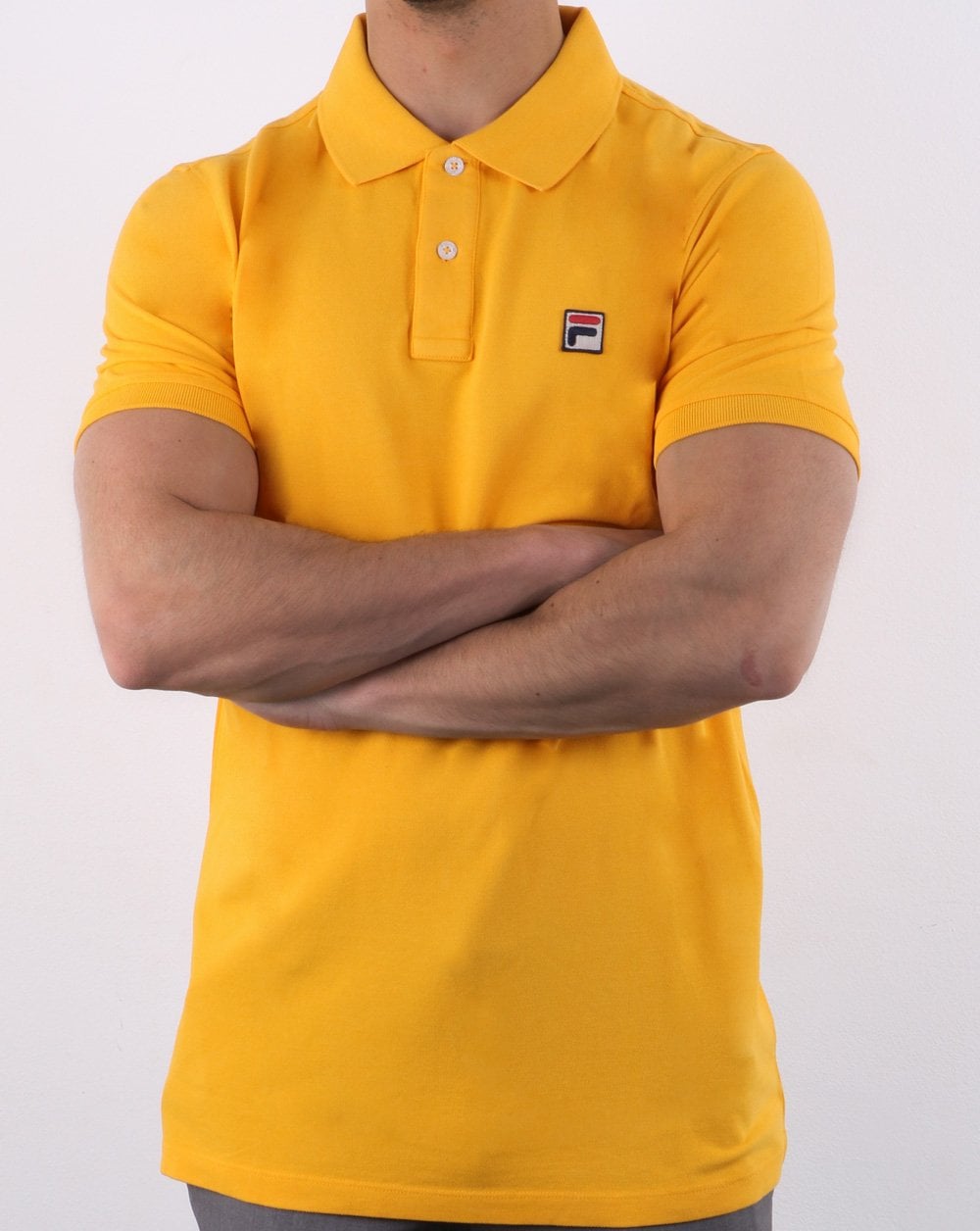 Fila Vintage Dante Poloshirt Gelbgold