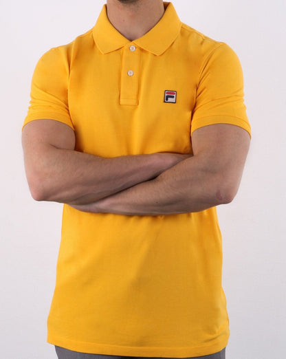 Fila Vintage Dante Poloshirt Gelbgold