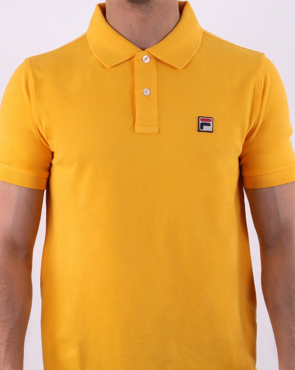 Fila Vintage Dante Poloshirt Gelbgold