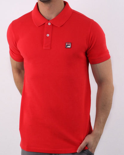 Fila Vintage Dante Poloshirt Rot