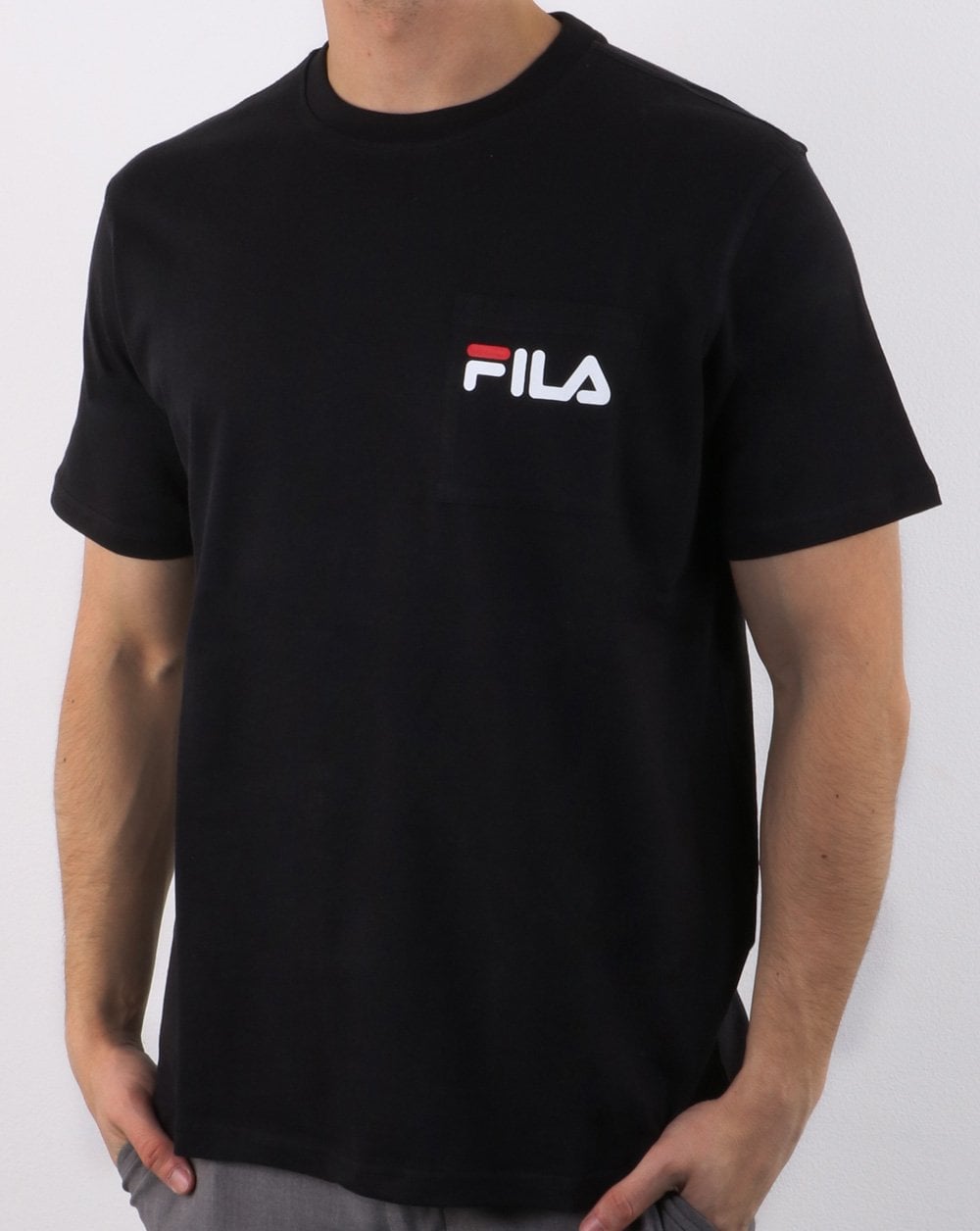 Fila Vintage Curtis Pocket T-Shirt Schwarz