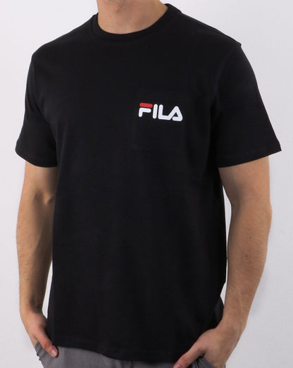 Fila Vintage Curtis Pocket T-Shirt Schwarz